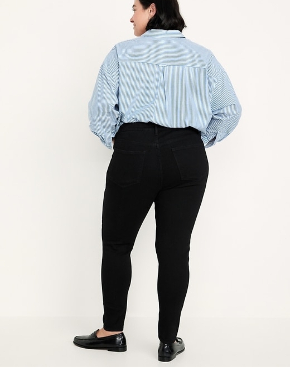 Old Navy Plus Size Black Skinny Ankle Jeans Size 20 Short - Picture 2 of 8